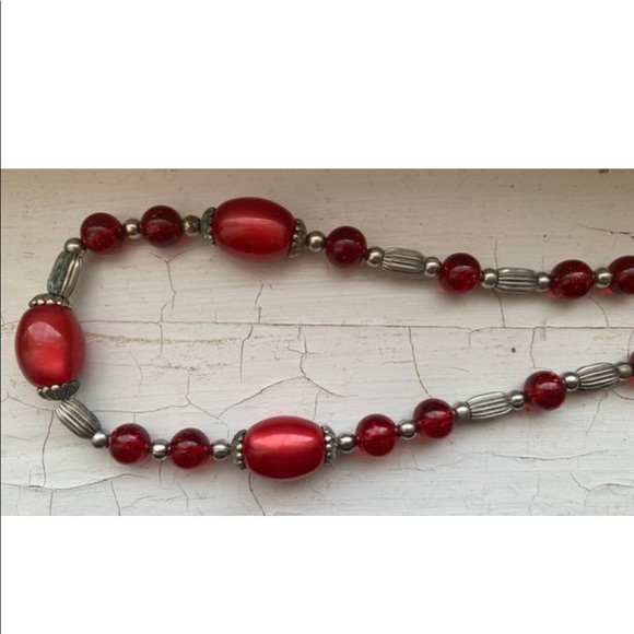 Beautiful 1950s Moonglow Necklace & Earring Set - Picture 5 of 8